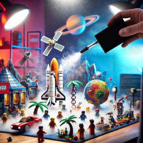 Metal Smoke Machine,mini smoke machine for Photography, Parties, and Atmosphere Creation - Durable and Portable Fog Generator (black metal) in Kuwait