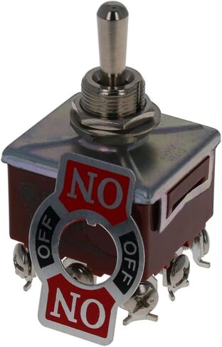 Heyiarbeit E-TEN323 Self-Reset Heavy Duty Rocker Toggle 32A 250V DPDT 9Pin ON-Off-ON Metal Switch for Different Cars and Ferry Snowblower 2PCS in Saudi Arabia