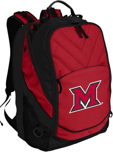 Broad Bay Miami University Backpack Miami of Ohio Logo Laptop Computer Bags (Black) in Saudi Arabia