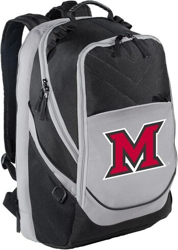 Broad Bay Miami University Backpack Miami of Ohio Logo Laptop Computer Bags (Black) in Saudi Arabia