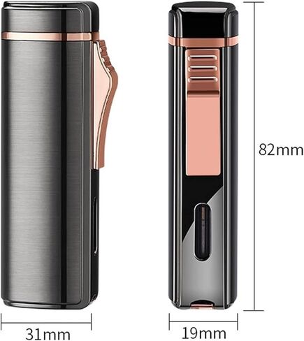 Adjustable Flame Size, Metal Gas Lighter, Portable Design, Strong Wind Resistance, Visible Butane Fuel Window, Suitable for Indoor and Outdoor use, etc.(Gold) in Saudi Arabia