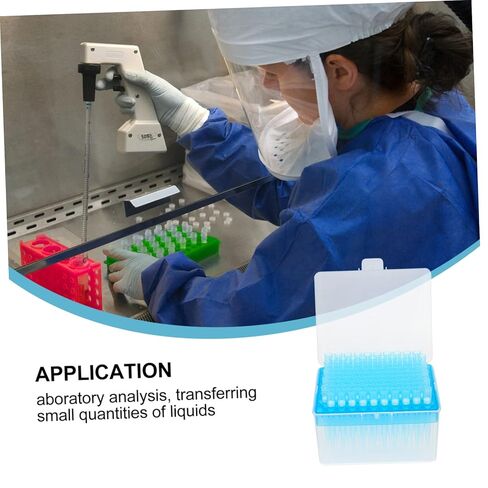 100pcs Lengthened Pipette Tips Filter Core Disposable Plastic for Pipette in Saudi Arabia