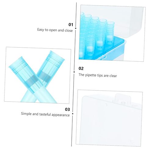 100pcs Lengthened Pipette Tips Filter Core Disposable Plastic for Pipette in Saudi Arabia