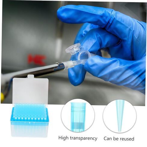 100pcs Lengthened Pipette Tips Filter Core Disposable Plastic for Pipette in Saudi Arabia