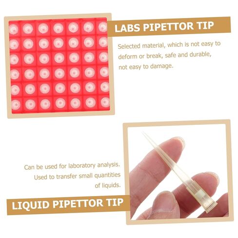 LIFKOME 2 Boxes 10ul/200ul Plastic Filter Element Suction Head Pipettor for DIY Experiments in Saudi Arabia