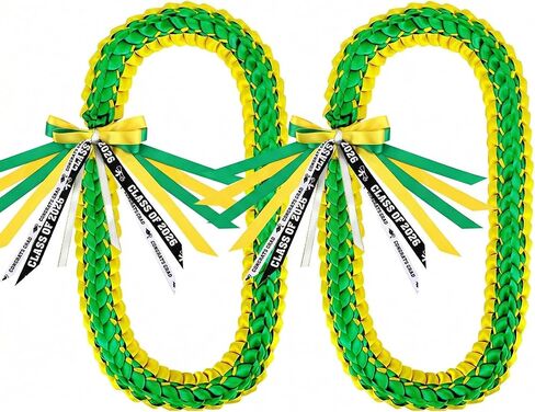 Graduation Leis 2024 Graduation Ribbon Lei graduation necklace Graduation Leis Class of 2024 Graduation gift Braided necklace for men and women party accessories in Kuwait