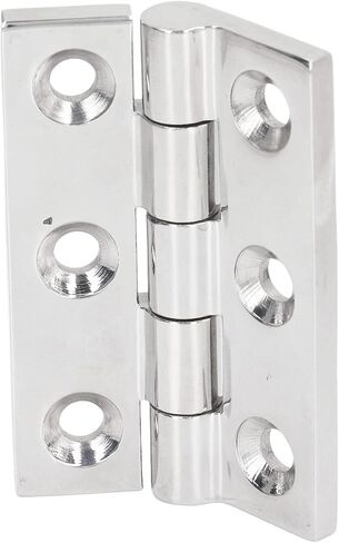 Boat Stainless Steel Lift Off Hinge, Heavy Duty Take Apart Door Hinge for Kayaks, Yachts, Boats with Polished Finish, 6 Holes, Easy Installation Suitable for Replacement in Saudi Arabia