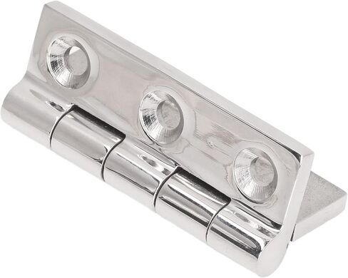 Boat Stainless Steel Lift Off Hinge, Heavy Duty Take Apart Door Hinge for Kayaks, Yachts, Boats with Polished Finish, 6 Holes, Easy Installation Suitable for Replacement in Saudi Arabia