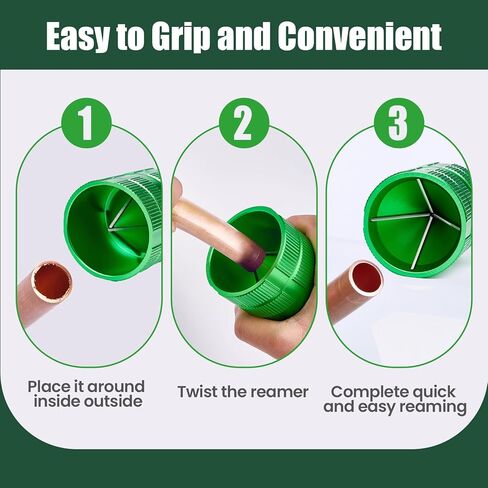 Super Stars Pipe Reamer Tool with 4 Blades - 1/4–1-5/8 inch Inner & Outer Deburring Tool for Copper, PVC, PPR, Brass, Aluminum, and Stainless Steel Tubing in Saudi Arabia
