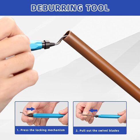 DOMINOX Pipe Cutter Tool Kit 3/16-2 Inch (5-50mm) Outer Diameter, Tubing Cutter with Deburring Tool for for Copper, Brass, Aluminum and Stainless Steel, Tube Cutter Set in Kuwait