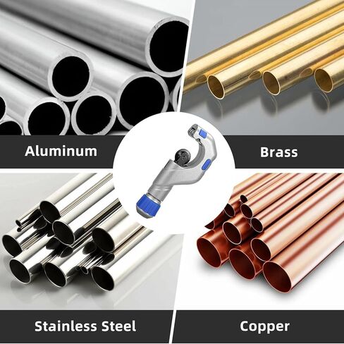 DOMINOX Pipe Cutter Tool Kit 3/16-2 Inch (5-50mm) Outer Diameter, Tubing Cutter with Deburring Tool for for Copper, Brass, Aluminum and Stainless Steel, Tube Cutter Set in Kuwait
