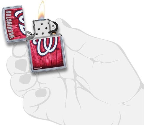 Zippo Unfilled Lighter MLB Washington Nationals, Multicolor, 29977, One Size in Saudi Arabia
