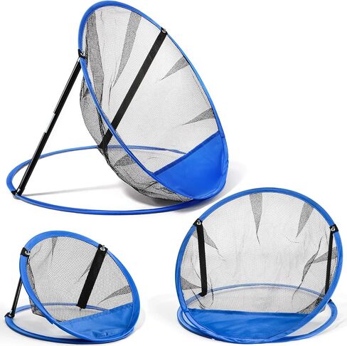 Jucoan Set of 3 Golf Chipping Net, 3 Sizes 12", 18", 24" Pop Up Golf Target Practice Net for Indoor Outdoor Backyard, Gift for Men, Father, Husband, Golfers in Saudi Arabia