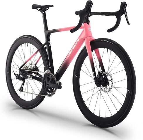 SAVADECK Road Bike with Carbon Front Fork and Wheelset, Aluminum Alloy Frame with Shimano 105 R7100 Groupset, Full Internal Cable Routing, Oil Disc Brake Adult Racing with 24S in Kuwait