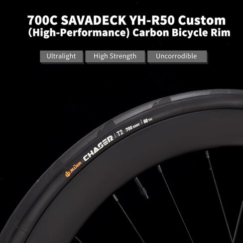 SAVADECK Road Bike with Carbon Front Fork and Wheelset, Aluminum Alloy Frame with Shimano 105 R7100 Groupset, Full Internal Cable Routing, Oil Disc Brake Adult Racing with 24S in Saudi Arabia