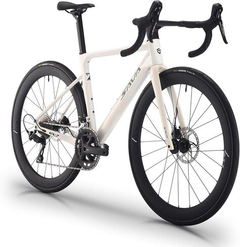 SAVADECK Road Bike with Carbon Front Fork and Wheelset, Aluminum Alloy Frame with Shimano 105 R7100 Groupset, Full Internal Cable Routing, Oil Disc Brake Adult Racing with 24S in Saudi Arabia