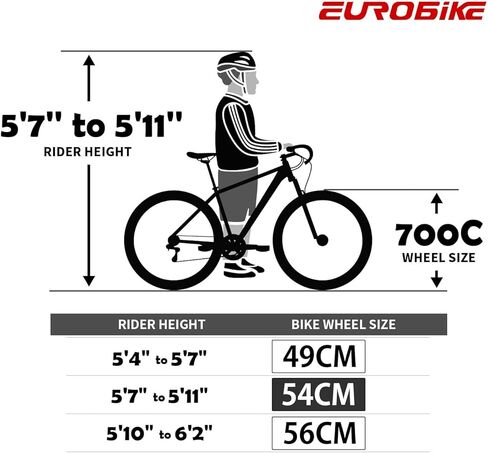 EUROBIKE Road Bike TSM XC550 Bike 21 Speed Dual Disc Brake 54CM 3-Spoke Wheels Bicycle…… in Saudi Arabia