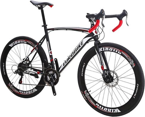 EUROBIKE Road Bike TSM XC550 Bike 21 Speed Dual Disc Brake 54CM 3-Spoke Wheels Bicycle…… in Saudi Arabia