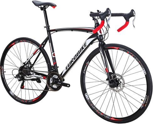 Eurobike HY XC550 Road Bike,21 Speed Road Bicycle for Adults Men and Women,Disc Brake 700C Race Bike for Beginner to Intermediate Bicycle Riders(54cm-32 Spoke) in Kuwait