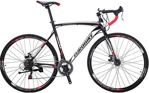 Eurobike HY XC550 Road Bike,21 Speed Road Bicycle for Adults Men and Women,Disc Brake 700C Race Bike for Beginner to Intermediate Bicycle Riders(54cm-32 Spoke) in Kuwait