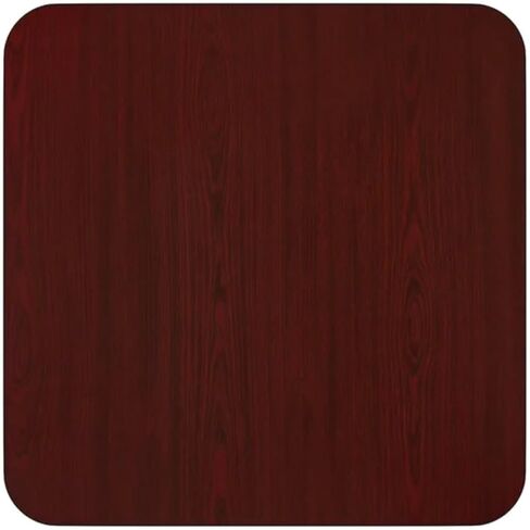Square Reversible Laminated Table Top – Commercial Restaurant Table Top, Durable Laminate Surface, Multiple Sizes and Finishes (Cherry/Black, 24" x 24") in Saudi Arabia