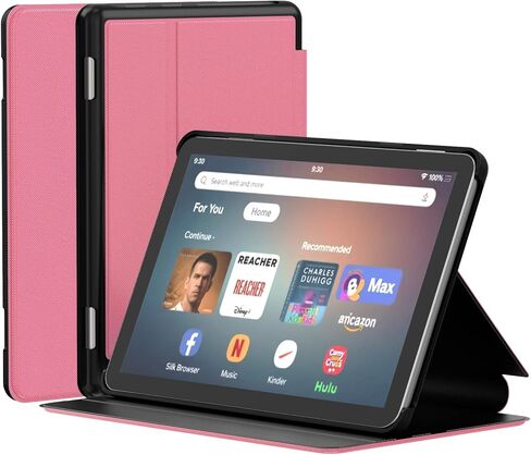 Amazon Fire HD 8 Tablet Case for Kids (الجيل الثاني عشر/العاشر ، 2024/2022/2020 الإصدار)-علبة شيربورن خفيفة الوزن مع مقبض الحامل لـ Kindle Fire HD 8 Kids Pro Tablet-Black in Kuwait