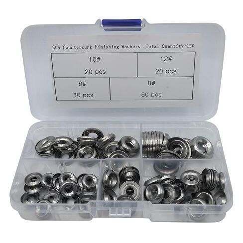 120PCS 304 Stainless Steel Bowl Type Conical Washer Countersunk Washers Concave Convex Washer FishEye Gasket Decorative in Saudi Arabia