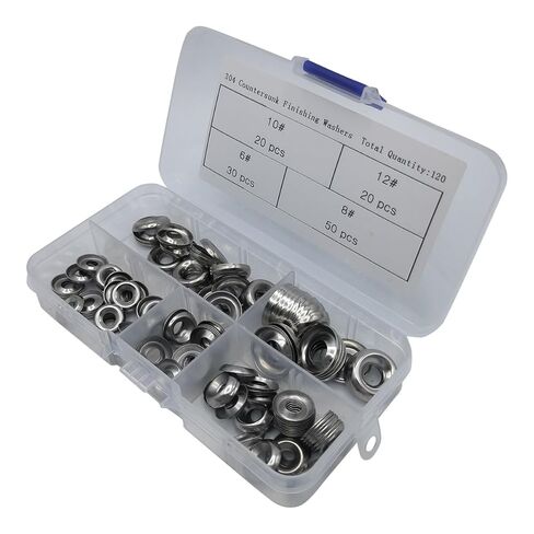 120PCS 304 Stainless Steel Bowl Type Conical Washer Countersunk Washers Concave Convex Washer FishEye Gasket Decorative in Saudi Arabia