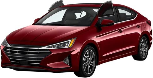 Precut Windows Tint Film All Sides Cars Sun Blocking Protection Privacy Anti Shatter Glass 2 Ply Film Any Tint Shade kit for Hyundai Elantra Sedan 2017-2020 in Kuwait