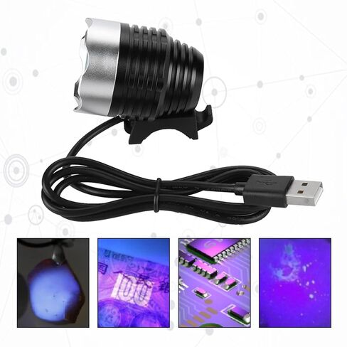 مصباح إضاءة صغير، مصباح علاج USB LED أرجواني T6 لإصلاح الهاتف، بطول موجي 395 400 نانومتر in Saudi Arabia