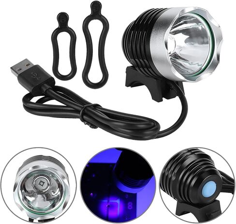 مصباح إضاءة صغير، مصباح علاج USB LED أرجواني T6 لإصلاح الهاتف، بطول موجي 395 400 نانومتر in Saudi Arabia
