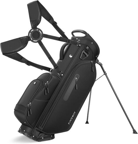Findway 5 Way Golf Stand Bag, Lightweight Golf Bags for Men Women with Full Length Dividers Multiple Pockets Padded Dual Strap and Rain Cover Hood in Kuwait