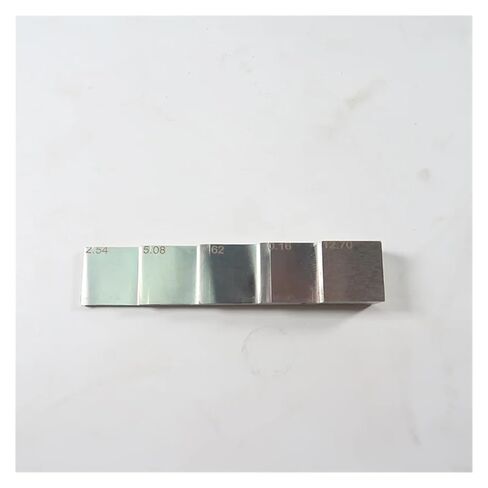 5-Step 2.54-5.08-7.62-10.16-12.7mm 304 الفولاذ المقاوم للصدأ معايرة بالموجات فوق الصوتية كتلة خطوة إسفين لقياس السماكة in Saudi Arabia