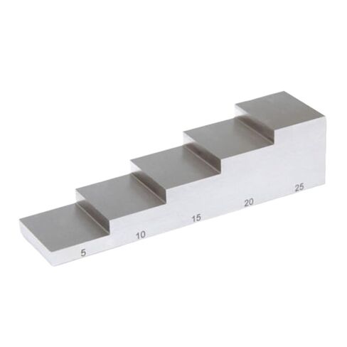 5-Step 5mm-25mm Full Line Ultrasonic Calibration Block 304 Stainless Steel UT Test Block for Thickness Gauge in Saudi Arabia