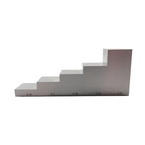 5-Step 0.25-0.5-0.75-1-1.5 inch 1018 Steel Ultrasonic Calibration Block Step Wedge for Thickness Gauge in Saudi Arabia