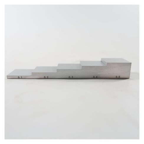 5 Step Test Block Aluminum 7075 0.1-0.2-0.3-0.4-0.5 inch Calibration Block for Ultrasonic Thickness Gauge in Saudi Arabia