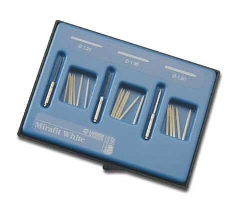 Hager 356044 Mirafit White Fiber Glass Post Introductory Kit (18) + Reamers (3) in Kuwait