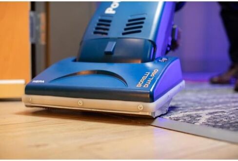 Powr-Flite Borelli Dual Pro Commercial Vacuum Cleaner, PV160-W14-U Model - Bagged Upright Vacuum Cleaner with HEPA Filtration - Heavy Duty Dual-Motor High Suction Power, 12-Foot Reach, 60 Ft Cord in Kuwait