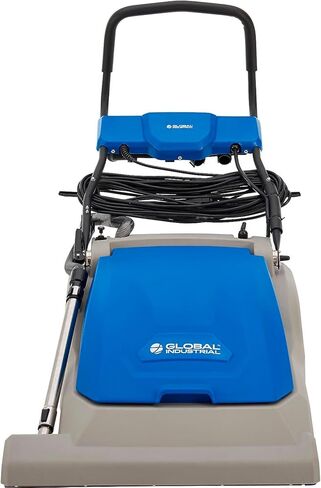 Global Industrial Commercial Wide Area Carpet Vacuum Cleaner, 30" Cleaning Width, 10.5 Gallon Capacity, 2 Horsepower, 120V 80'L Power Cord, Gray & Blue in Saudi Arabia