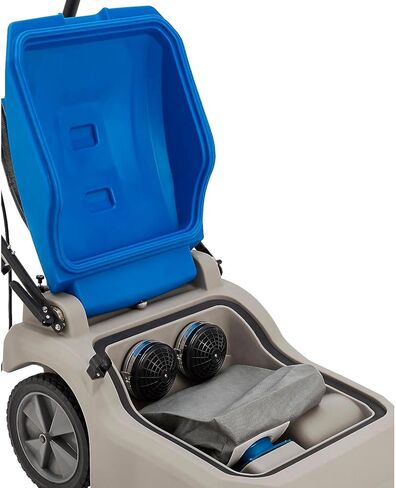 Global Industrial Commercial Wide Area Carpet Vacuum Cleaner, 30" Cleaning Width, 10.5 Gallon Capacity, 2 Horsepower, 120V 80'L Power Cord, Gray & Blue in Saudi Arabia