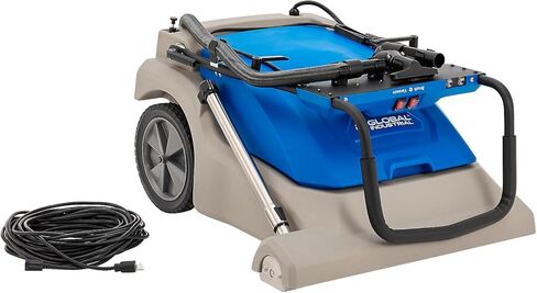 Global Industrial Commercial Wide Area Carpet Vacuum Cleaner, 30" Cleaning Width, 10.5 Gallon Capacity, 2 Horsepower, 120V 80'L Power Cord, Gray & Blue in Saudi Arabia
