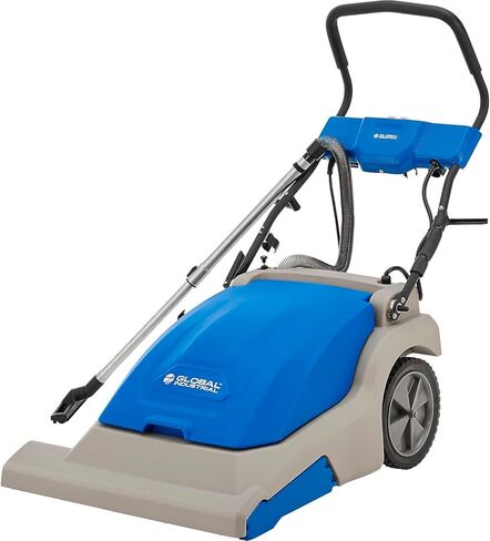 Global Industrial Commercial Wide Area Carpet Vacuum Cleaner, 30" Cleaning Width, 10.5 Gallon Capacity, 2 Horsepower, 120V 80'L Power Cord, Gray & Blue in Saudi Arabia