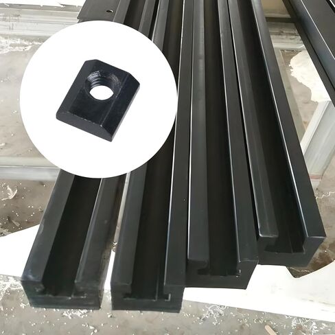 20Pcs 5/16"-18 Slide in Economy T-Nut for T Slot Track, Galvanized Carbon Steel Hammer Head T-Slot Sliding Nuts for Aluminum Extrusion (Black) in Saudi Arabia