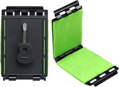 Fret Floss, Guitar String Cleaner, Portable Guitar Cleaning Cloth Scrubber for Fretboard and Fingerboard Maintenance Reusable Cleaning Tool for Guitar Bass Ukulele in Kuwait