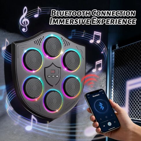 Music Boxing Machine for Adults, Wall Mounted Smart Punching Trainer, Interactive Boxing Target for Home Fitness in Saudi Arabia