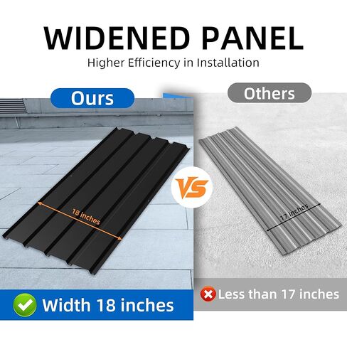 Metal Roof Panels,L42.5×W18 in20 pcs, Galvanized Steel Roofing Sheets, Anti-Rust & UV-Resistant, Lightweight Yet Sturdy, Perfect for Barns, Garages, Patios & Industrial Use in Saudi Arabia