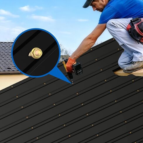 Metal Roof Panels,L42.5×W18 in20 pcs, Galvanized Steel Roofing Sheets, Anti-Rust & UV-Resistant, Lightweight Yet Sturdy, Perfect for Barns, Garages, Patios & Industrial Use in Saudi Arabia