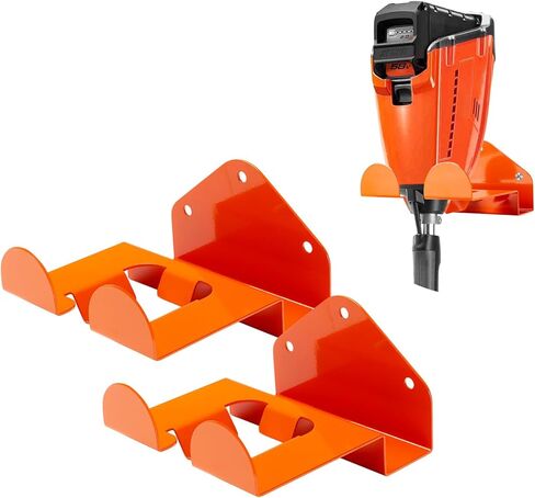 Steel Wall Mount Tool Holder, Orange, 6 x 4 inch, Heavy Duty Storage Hooks with Mounting Hardware in Saudi Arabia