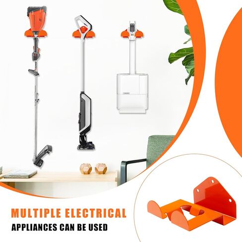Steel Wall Mount Tool Holder, Orange, 6 x 4 inch, Heavy Duty Storage Hooks with Mounting Hardware in Saudi Arabia