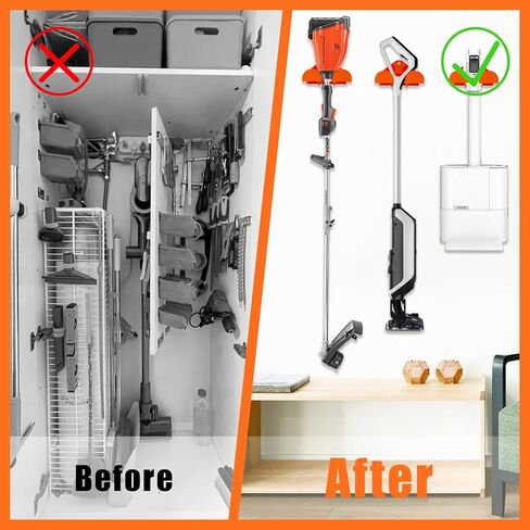 Steel Wall Mount Tool Holder, Orange, 6 x 4 inch, Heavy Duty Storage Hooks with Mounting Hardware in Saudi Arabia